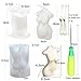 Nimozekd 2PCS Woman Body Candle Soap Molds with Punch&Candlewick Hook Needle, Curvy Goddess & Pregnant Woman Molds for Candle Aromatherapy