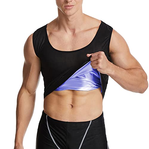 Ymosrh Men's Body Shaper Slimming Shirt Tummy Vest Thermal Compression Slim Muscle Tank Top Shapewear, S-2XL2