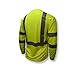 Radians ST21-3PGS-XL Class 3 Max-Dri Moisture Wicking Mesh Long Sleeve Safety T-Shirt, X-Large, Green