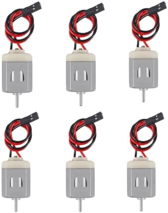 Gikfun 1V-6V DC Type 130 Micro Motor for Arduino, Hobby Projects, Robotics, STEM Kits, Drones, and Small Electronics DIY (Pack of 6PCS) EK1894