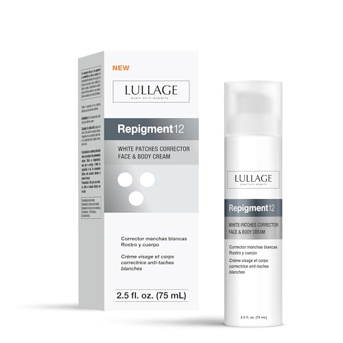 LULLAGE Repigment12 White Patches Corrector Cream for Dry Skin and Sensitive Skin, Paraben-Free Repigmentation Face and Body Cream for Women and Men, 2.5 Fl Oz