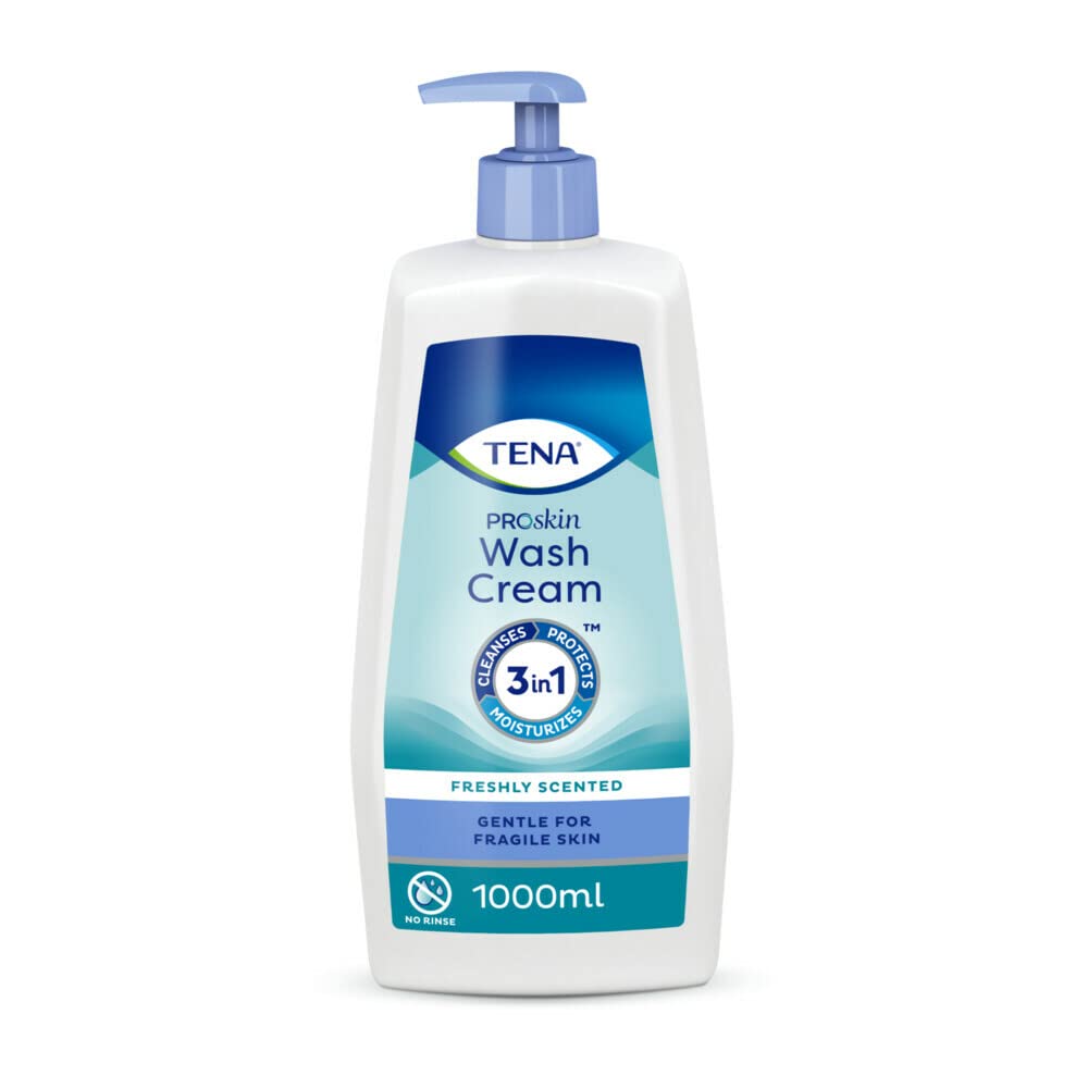 Tena 3-in-1 Wash Cream, Alcohol Free, 500 ml