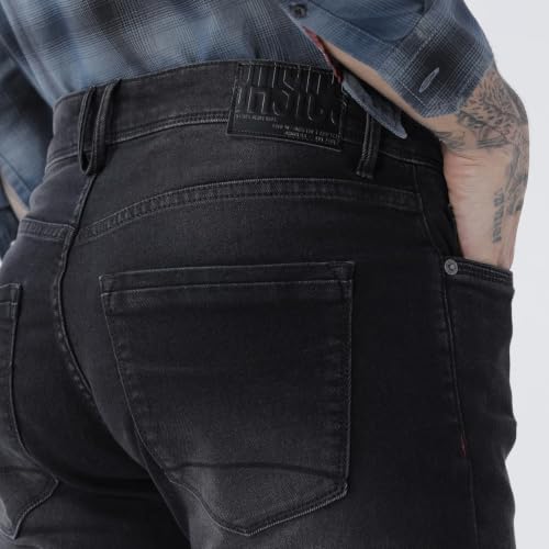 Image of BASICS Cotton Stretch Men's Jeans | Smart Casual Denim | Ultra-flexible stretch cotton denim. Modern style. Durable, breathable & built for all-day travel comfort.