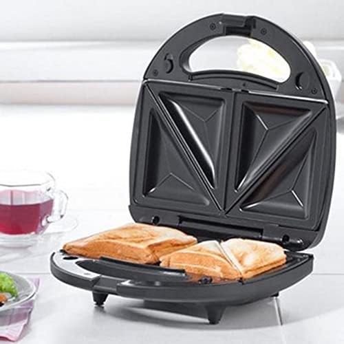 Image of Warmex 750 Watts Electric Countertop Sandwich Maker with Non-Stick Coating Plate | Dish Ready Indicators with Safety Lock Feature | Overheat Protection | Compact Storage & Simple to Clean