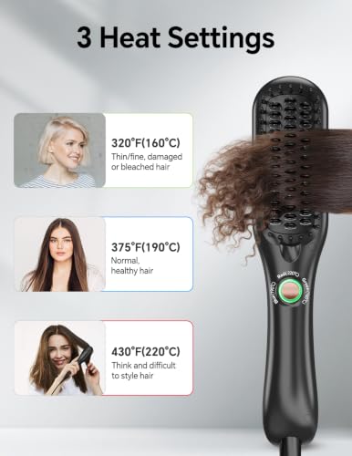 Ceramic mini Hair Straightening Brush - image 3
