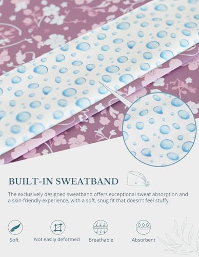 Image of Scrub Caps for Women with Buttons, Classic Surgical Caps | Double-Sided Printed, Adjustable,Long Hours, Sweatbands, Fabric Help Reduce Static Buildup