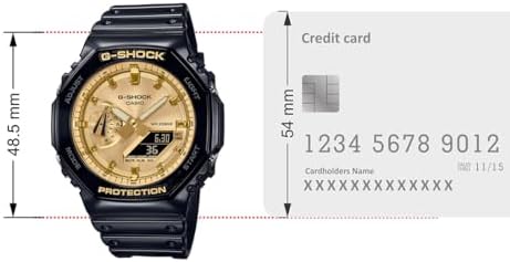 Relógio Masculino Casio G-Shock Anadigi Preto Dourado GA2100GB1ADR