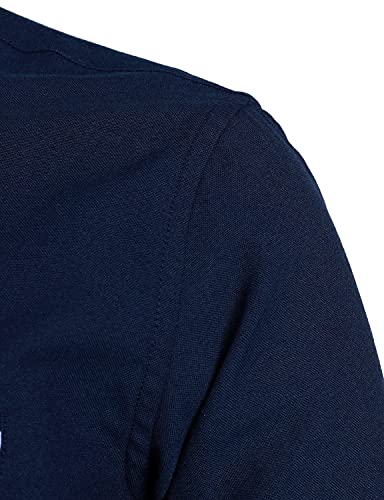Image of ZEROYAA Mens Hipster Mandarin Collar Slim Fit Long Sleeve Casual Button Down Oxford Dress Shirt with Pocket