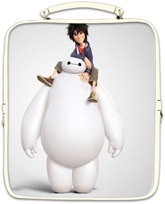 Big Hero 6 Baymax Custom High-grade PU Leather Square Backpack Bag Children Shoulder Bag