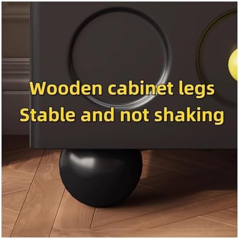 Modern Small Wood Nightstand with 2 Drawers & Ceramic Handles - Stylish Bedside Table for Bedroom & Living Room, Perfect for Any Space