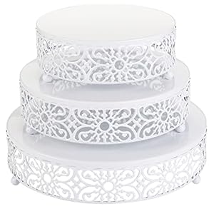 Hedume 3-Piece Cake Stand Set, Roun...