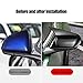 Fouedy Glossy Black Carbon Fiber Color Horn Style Rearview Side Mirror Cover Caps For Ford Mustang 2015 2016 2017 2018 2019 2020 (Glossy Black)