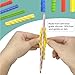 8-Pack Silicone Writing Aid, Candy Colors, Weighted Sensory Fidget Design for Drawing, Writing and Office Use,Ergonomic Pencil Grips.