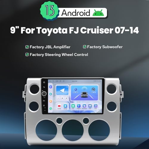 Radio para Toyota FJ Cruiser 2007-2014 con pantalla táctil 9 pulg miniatura 2