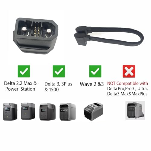 Image of Compatible with Ecoflow Extra Battery Cable，EcoFlow Delta 2 Max Extra Battery, Delta 3 Plus，Pro 3,Delta 2 EcoFlow Wave 2 Wave 3 Air Conditioner Cable