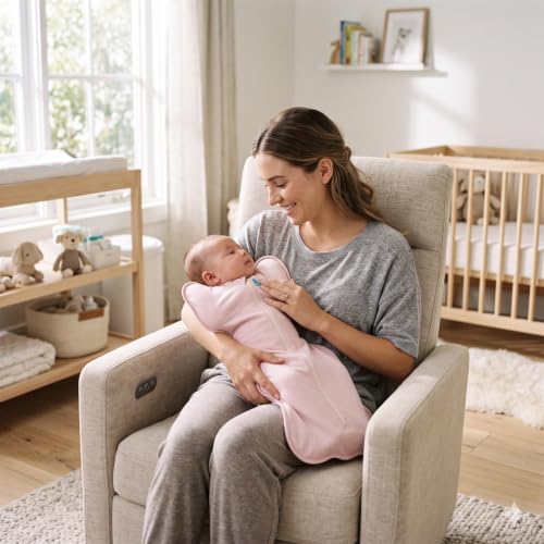 Image of Love to Dream Swaddle, Self-Soothing Swaddles for Newborns & Babies, Sleep Sack, Swaddle Up, Baby Essentials, Baby Registry (Blush, Newborn (5-8.5 lbs))