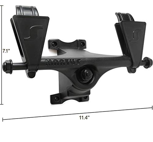 NEDVI Skateboard Wall Hanger Skateboard Holder Wall Hanger Display Wall Mounted Skateboard Holder Skateboard Holder Stand Space Saver Storage, Scooter Rack Skateboard Hook Skateboard Deck Holder - Thumbnail 2