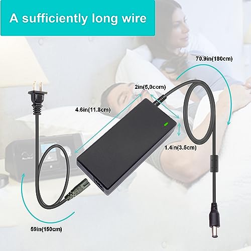 UAUSE 24V 3.75A 90W Power Supply for Resmed S10 Series Power Resmed Airsense 10S 10 AirCurve 10 Series CPAP and BiPAP Machine, Resmed Airsense 10 370001 37344 37028 Power Cord