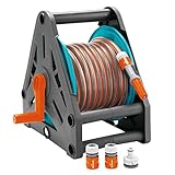 Gardena 2687-20 Schlauchhalter mit 15 m 13 mm Schlauchschlauch mit Lanze und 3 Anschlüssen