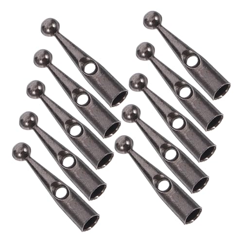 OUNONA 10個 属製傘テールビーズ 傘修理アクセサリー 耐久性に優れた 折りたたみ傘部品 傘骨カバー交換用 簡単取り付けで