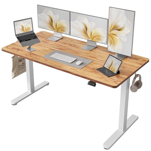 Image of Cubiker Multi-Purpose Height-Adjustable Lapdesk, use foStudy Table, Portable, with Docking for Tablet, Room Work, Ideal for Work from Home, DIY Table, Easy to Assemble (59.1 inch x 47.3, Espresso)
