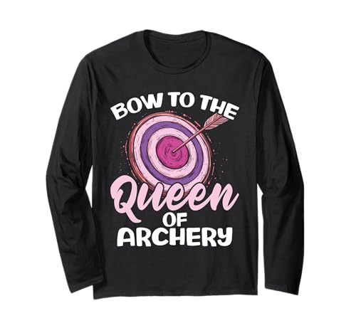 Archery Bowhunt Arrow Design para mujer Archer Manga Larga