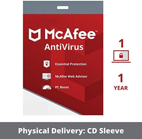 McAfee Anti-Virus - 1 PC, 1 Year (CD) (CD)