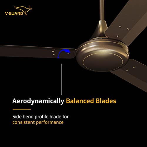 Image of V-Guard Gatimaan Pro Ultra High Speed Ceiling Fan ; Sweep :1200 mm (Pearl Brown)