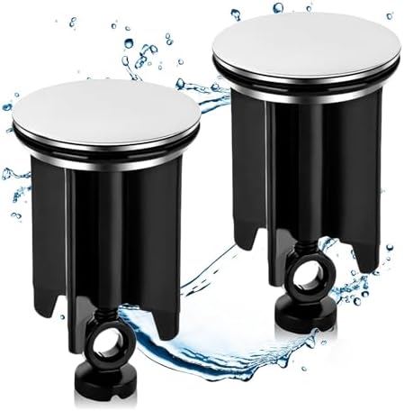 FUTUREORYY Edelstahl Ablauffilter 2er Set - Feines Haarsieb Für Dusche & Waschbecken