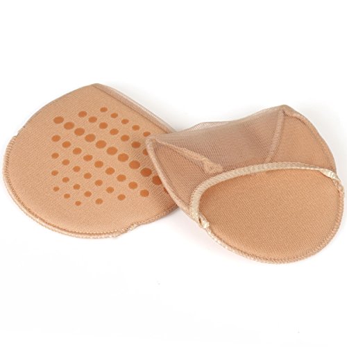 Triplewood 3 Pairs Women's Toe Topper Socks Non Slip Toe Cover No Show Half Socks with Cushion Pad2