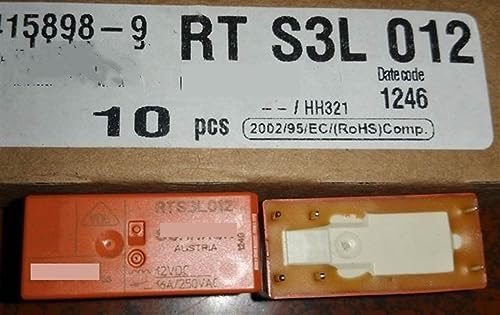 Relais 6 broches RTS3L012 12V 1 pièce pour circuit imprimé