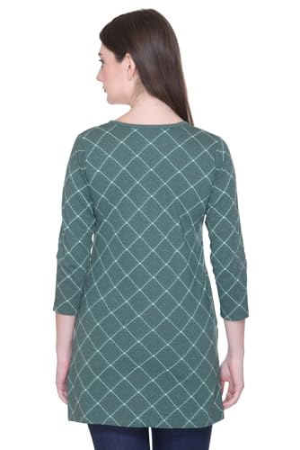 Image of Women Regular Fit Henley All Over Print T-Shirt (Combo of 2) | Small-5XL