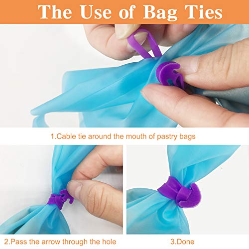 Reusable Piping Bags,6 Silicone Pastry Bags In 3 Size (12"+14"+16"),6 Icing Couplers For Standard Tips,6 Frosting Bag Ties Cake Decorating Supplies For Cupcakes,Cookies,Candy And Cake Decorating #TOP4