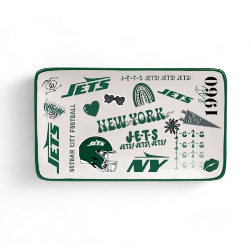 The Memory Company Officially Licensed Team Spirit Trinket Tray, New York Jets