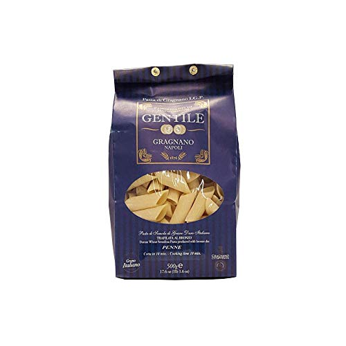 Pastificio Gentile - Penne Trafilate al Bronzo 500 g.- Pasta di Gragnano I.G.P.