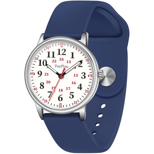 Montre d'infirmière étanche avec aiguille des secondes cadran lisible montre d'allaitement