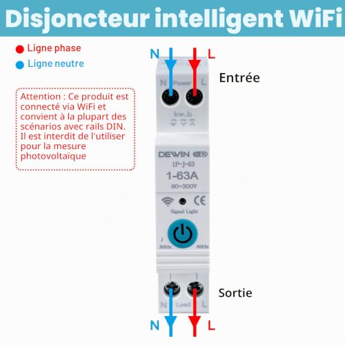 Compteur électrique connecté 63A Tuya pour piloter la maison connectée à distance - 5