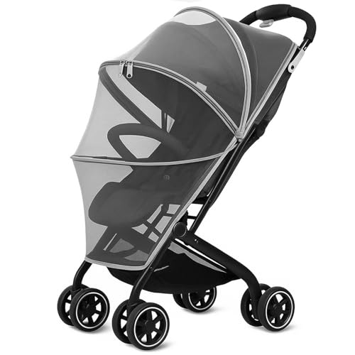 Pacify Universal Mosquito Net for Stroller Double Zipper Mesh Pram Mosquito Net Protection Cover for Pushchair Car Seat Buggy Bassinet Carrycot Cradles