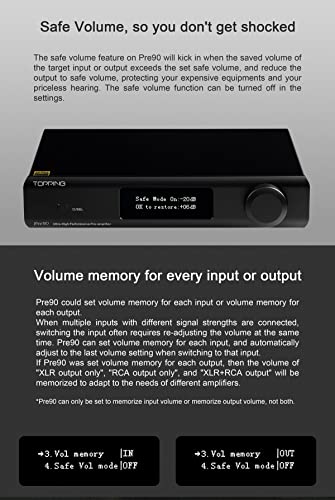 Image of Topping PRE90 Preamplifier Hi-Res Audio NFCA Modules RCA Balanced XLR Output for D90III A90D EXT90 Audio DAC with Remote Control (Silver)