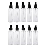 Levemolo 10 Pezzi Spray Bottle in Plastica Nero 100ml, Ricaricabile e Riutilizzabile, Flacone Spray Vuoto per Outdoor e Pulizia in Cucina