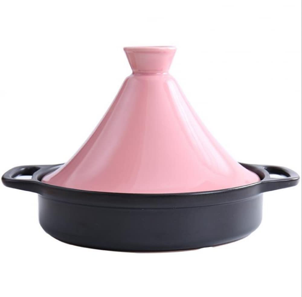 Ceramic Pot Cooking Pot Used for Cooking and stewing Casserole Slow Cooker with 2 Handles and lid Suitable