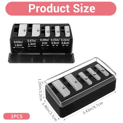 2 Stück Makeup Sharpener Anspitzer Kajalstift Tragbarer Kosmetikspitzer Für Kajalstifte, Universal Anspitzer Für Augenbrauenstift Lippenkonturenstift Handlich Für Unterwegs Schwarz