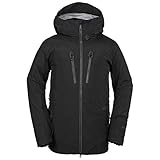 Volcom Men's Thermal Defense System Infared Gore-Tex Snow Jacket, Black, Small
