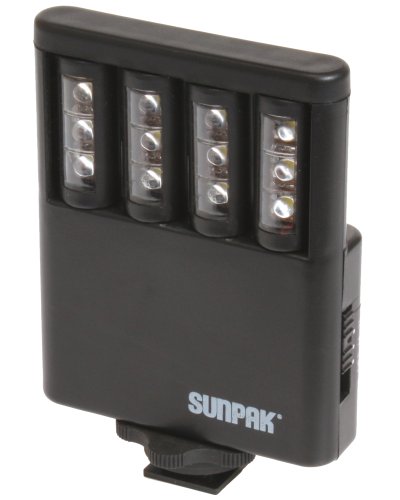  SUNPAK LED 12 Flash per fotocamera nero