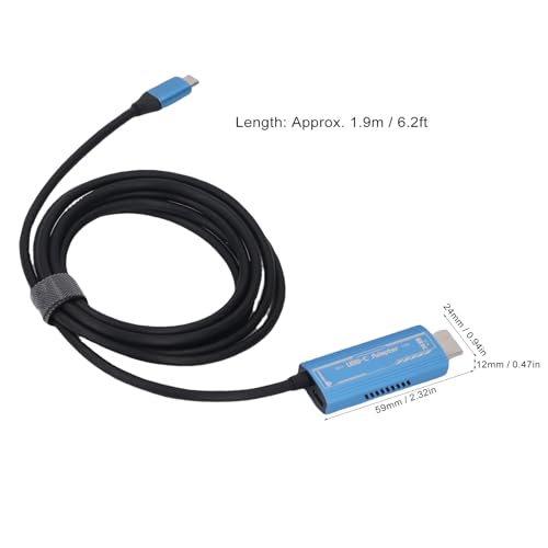 Evita cortes de pantalla con el cable USB C 8K 60Hz de carga rapida para iOS 7