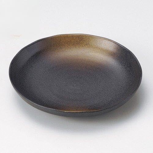 5個セット 黒備前新パスタ皿 [22.1 x 4cm 630g] 【丸皿】 | 料亭 旅館 和食器 飲食店 おしゃれ 食器 業務用