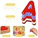 Alphabet Puzzle, Wooden Puzzles for Toddlers 3 4 5 Year Old, ABC Letter Puzzle, Educational Learning Toys for Kids Girls Boys Preschool Activities