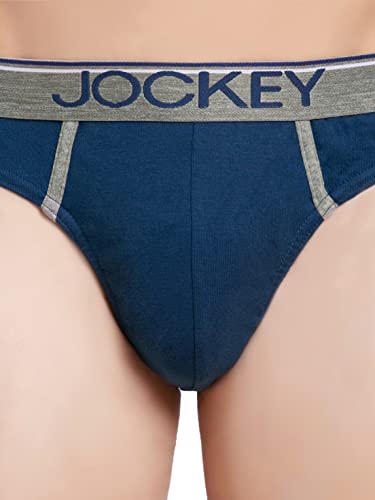 Image of Jockey 8044 Men's Super Combed Cotton Rib Solid Brief with Ultrasoft Waistband