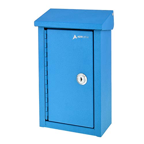 AdirOffice Outdoor Large Key Drop Box - Commercial Grade Heavy-Duty Storage Box