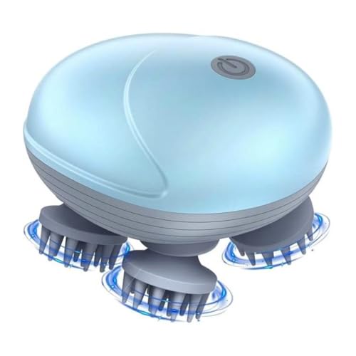 Image of Bouncefit AS-701 Portable Handheld Electric Scalp Massager | Scalp Massager for Pain Relief, Blood Circulation, Hair Growth support, Stress Relief, Relaxation | Long Battery Life | USB Type C Rechargable | Multicolour (A1-203)
